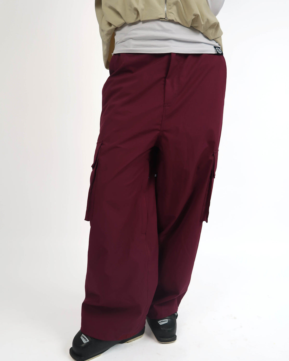 Bordeaux Baggy Ski Pants