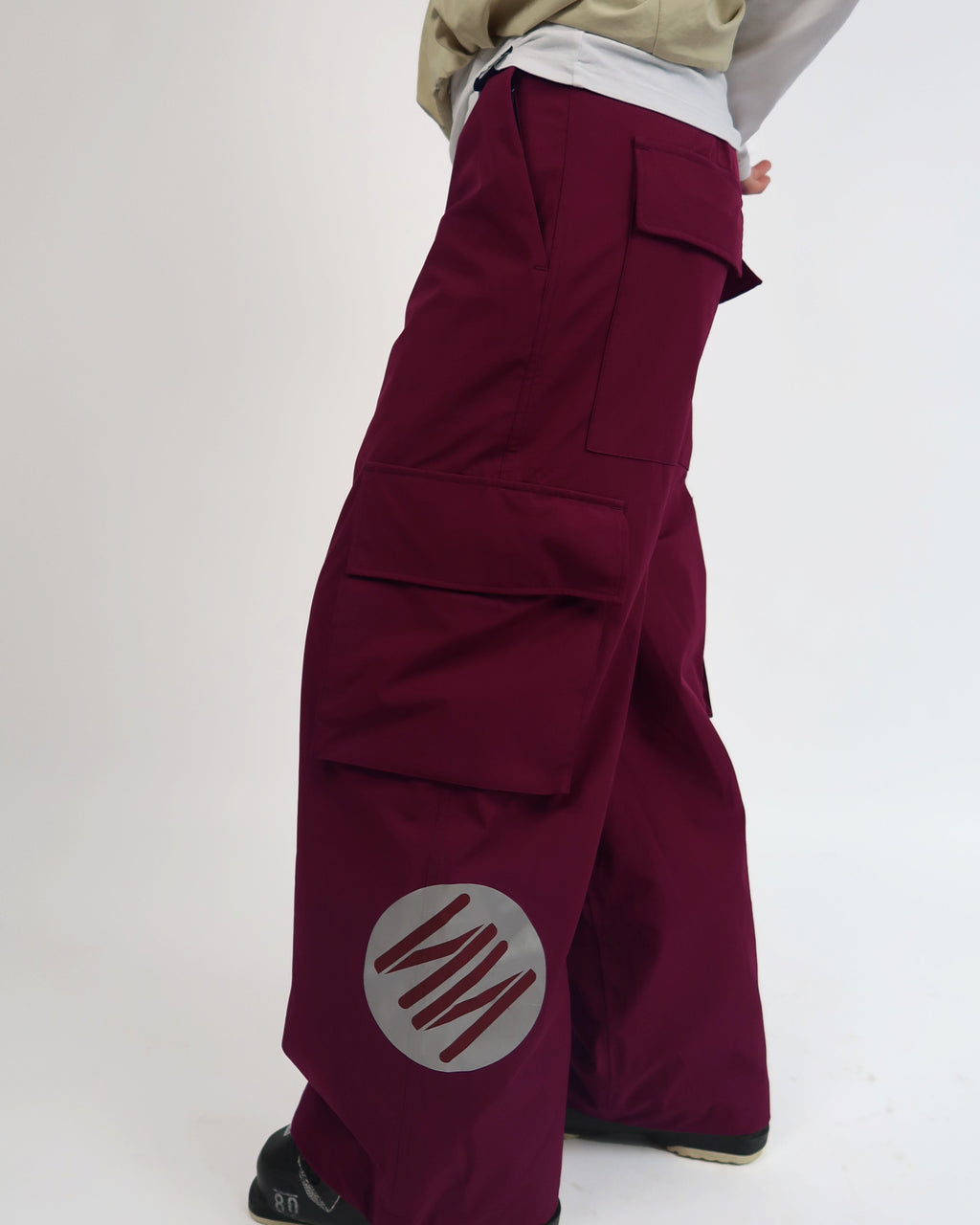 Bordeaux Baggy Ski Pants