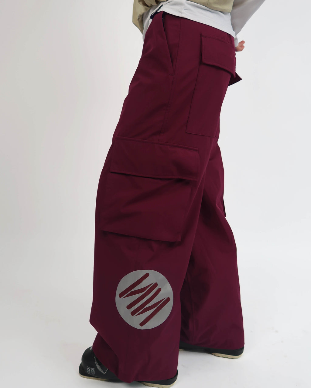 Bordeaux Baggy Ski Pants