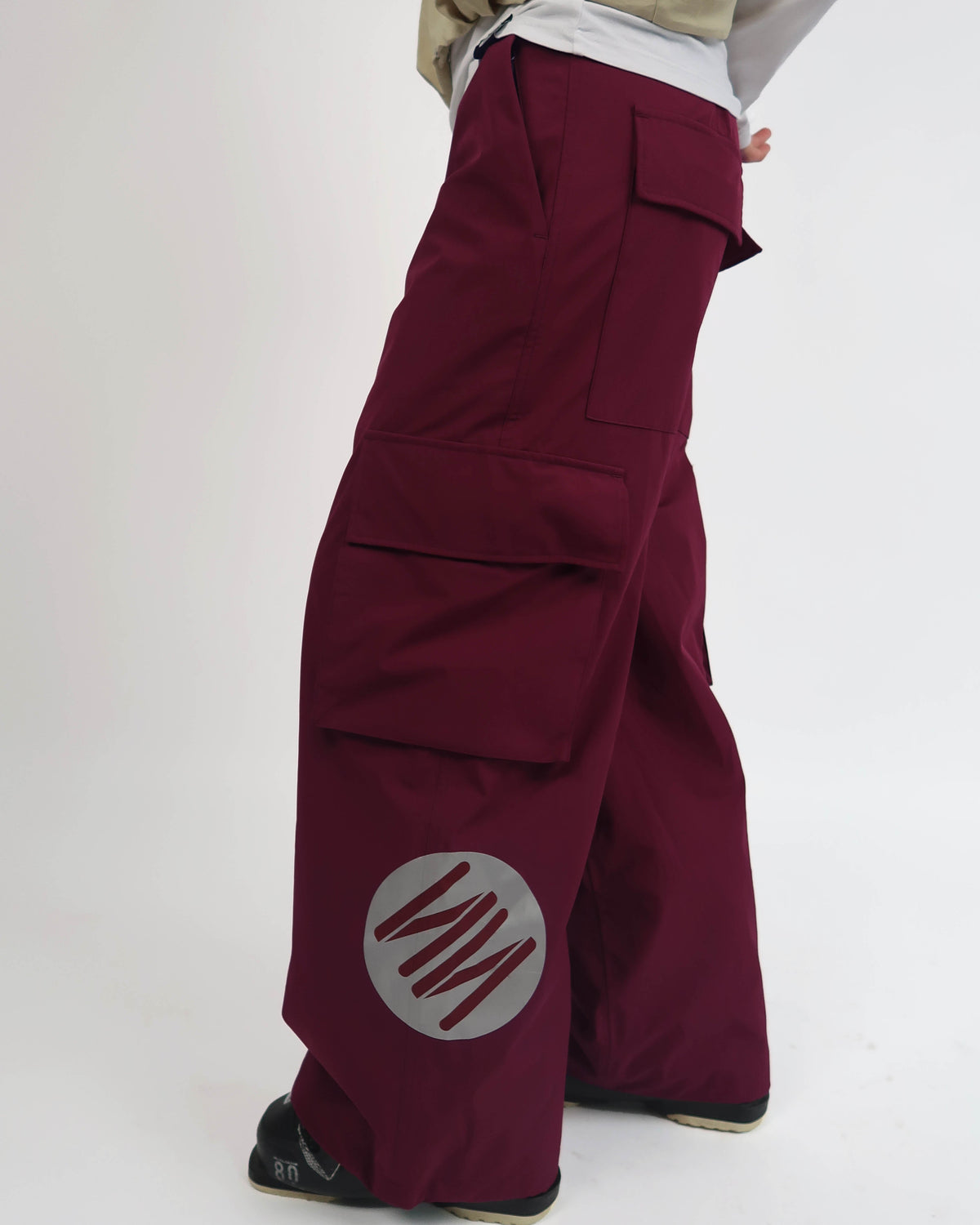 Bordeaux Baggy Ski Pants
