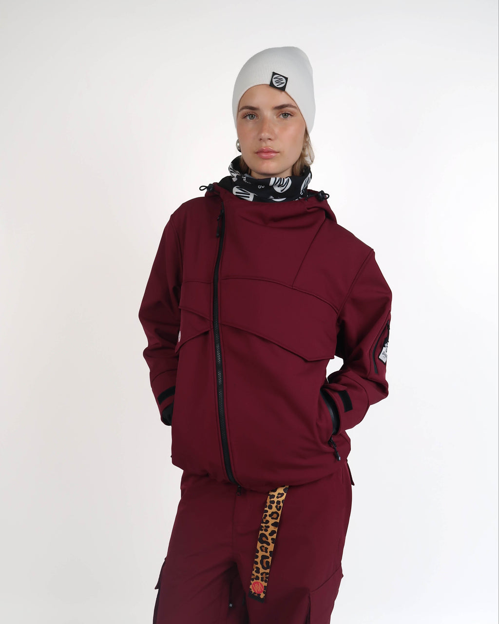 Bordeaux Tilt Shell Jacket
