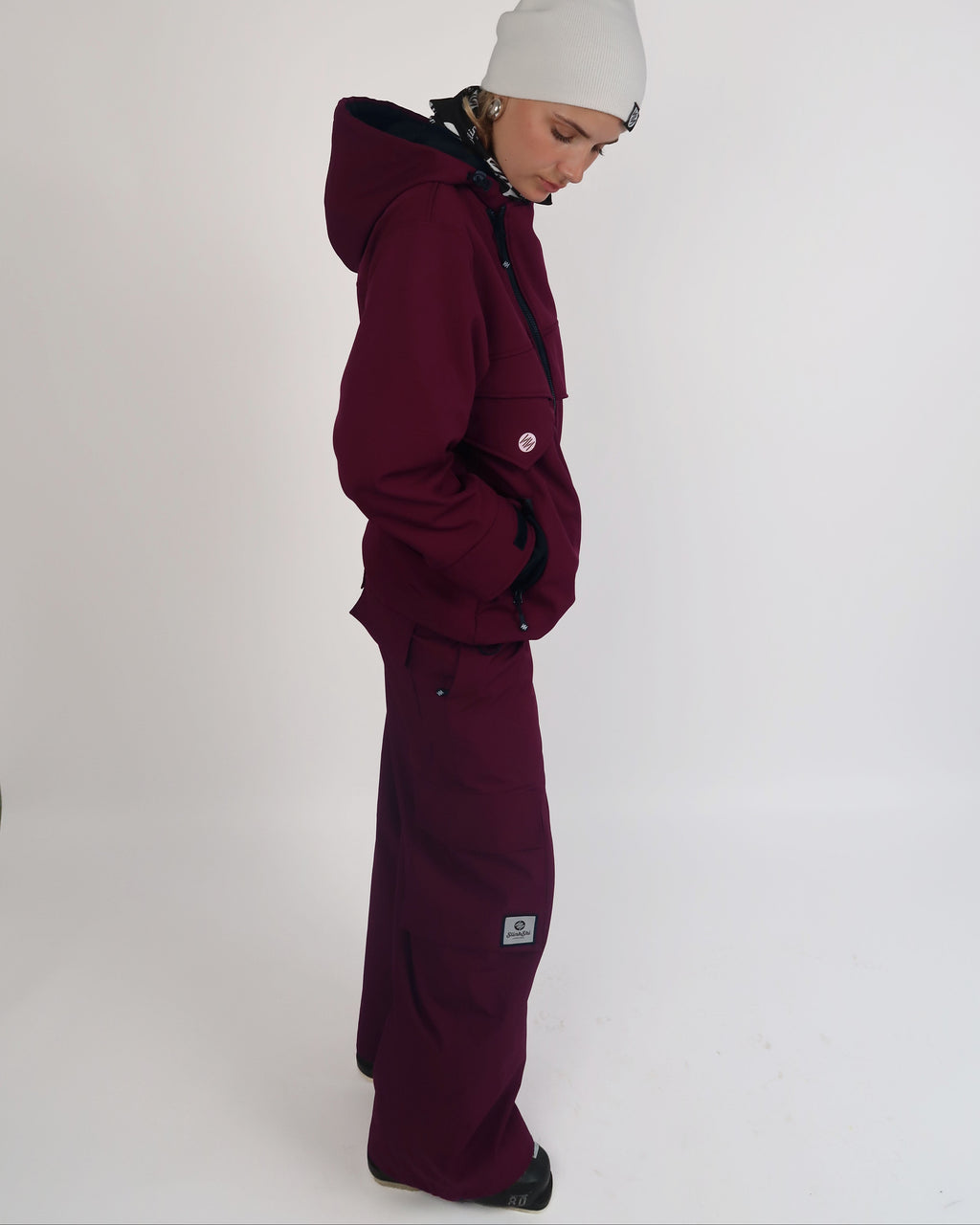 Bordeaux Baggy Ski Pants