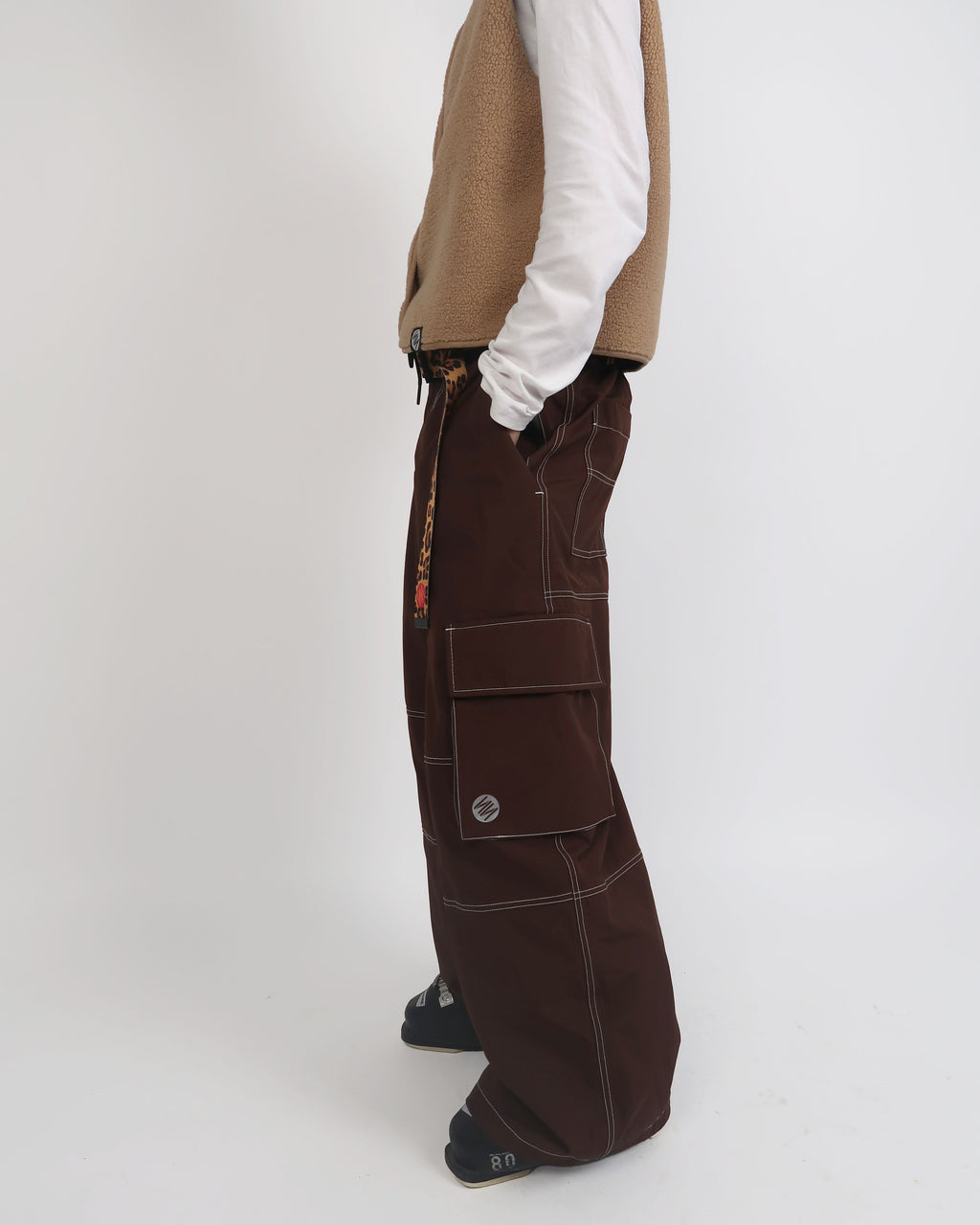 Espresso Baggy Ski Pants