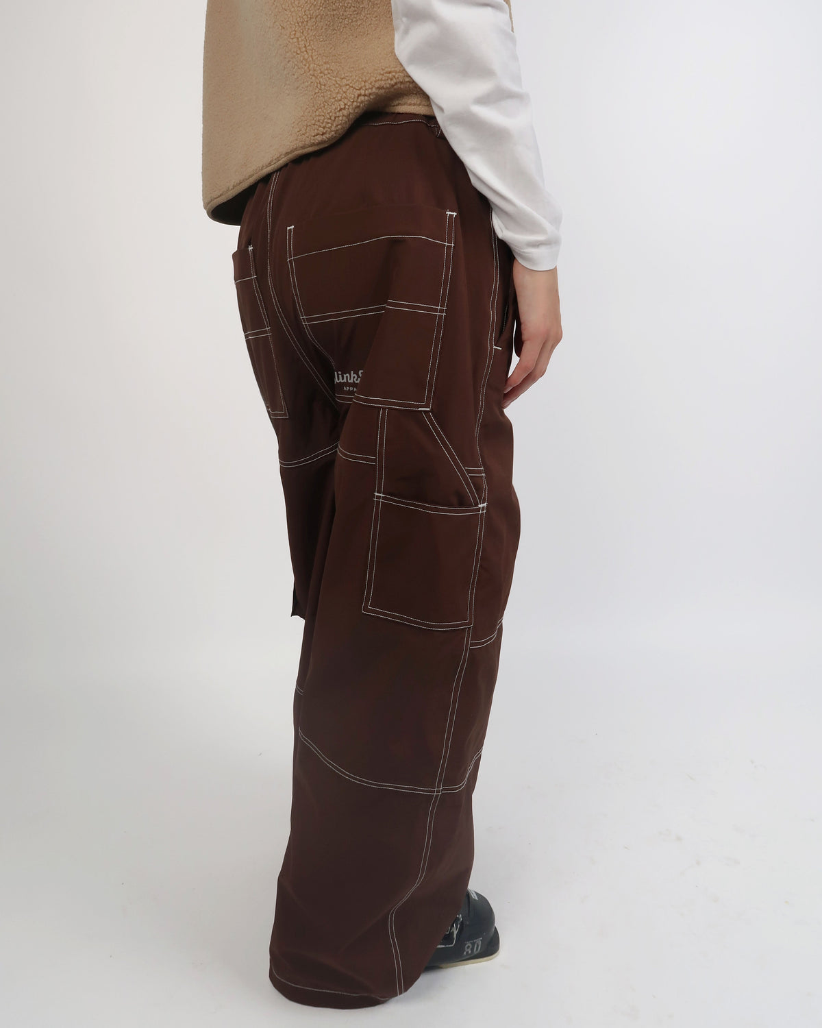 Espresso Baggy Ski Pants