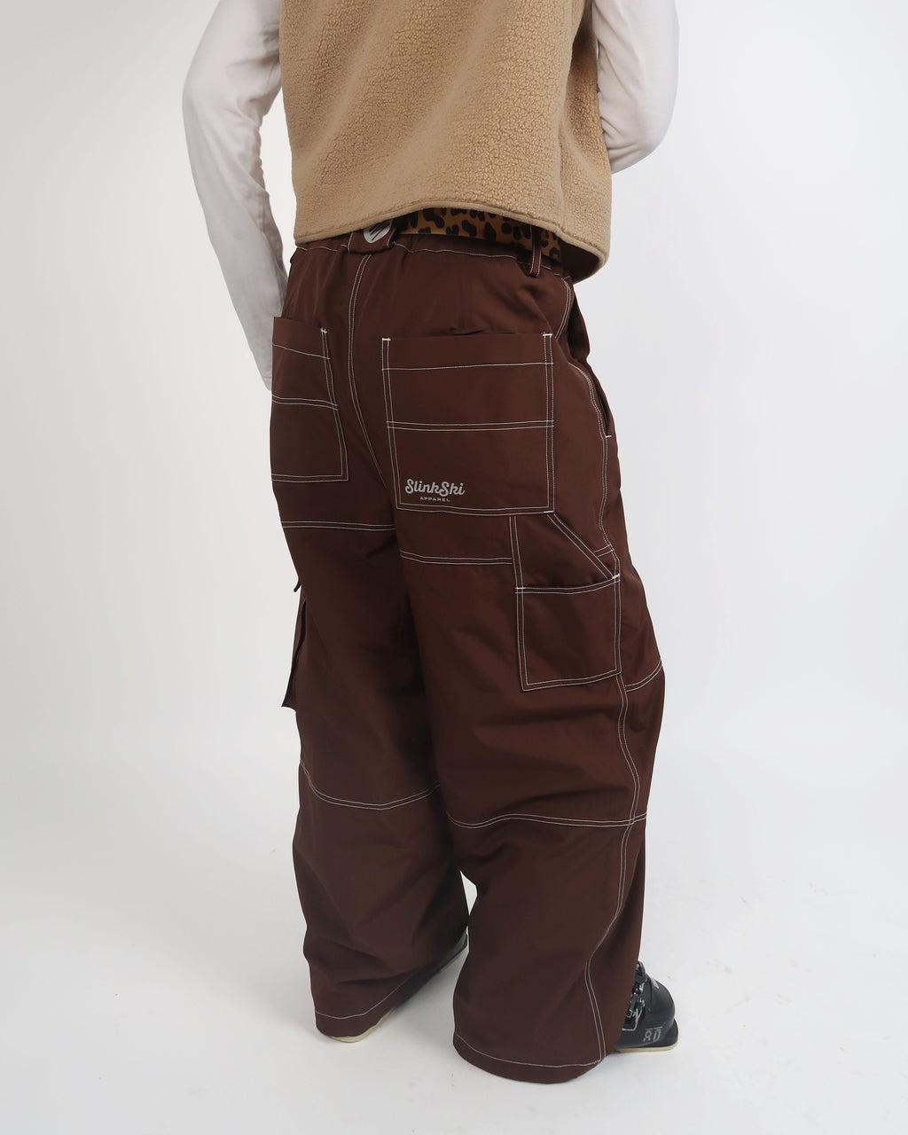 Espresso Baggy Ski Pants
