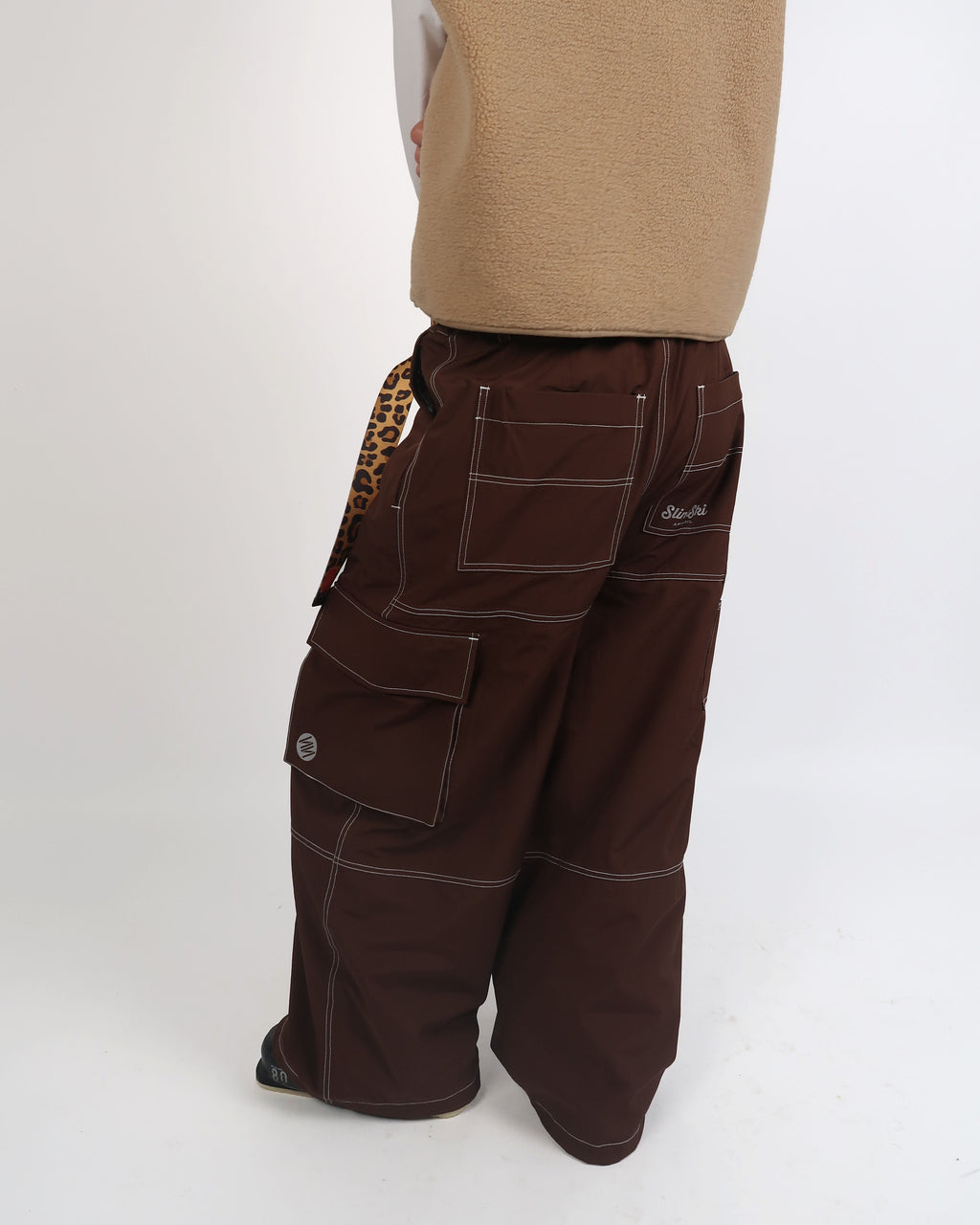 Espresso Baggy Ski Pants