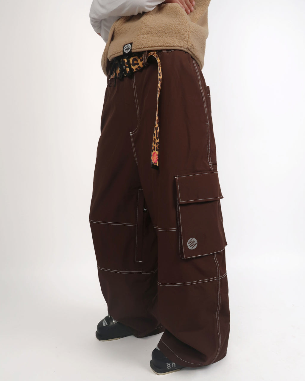 Espresso Baggy Ski Pants