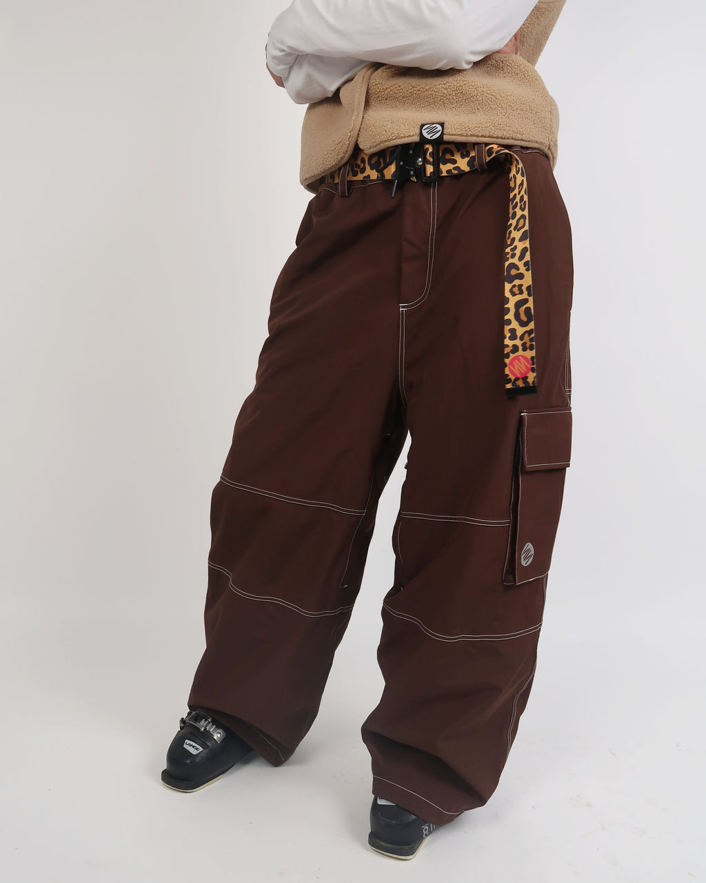 Espresso Baggy Ski Pants