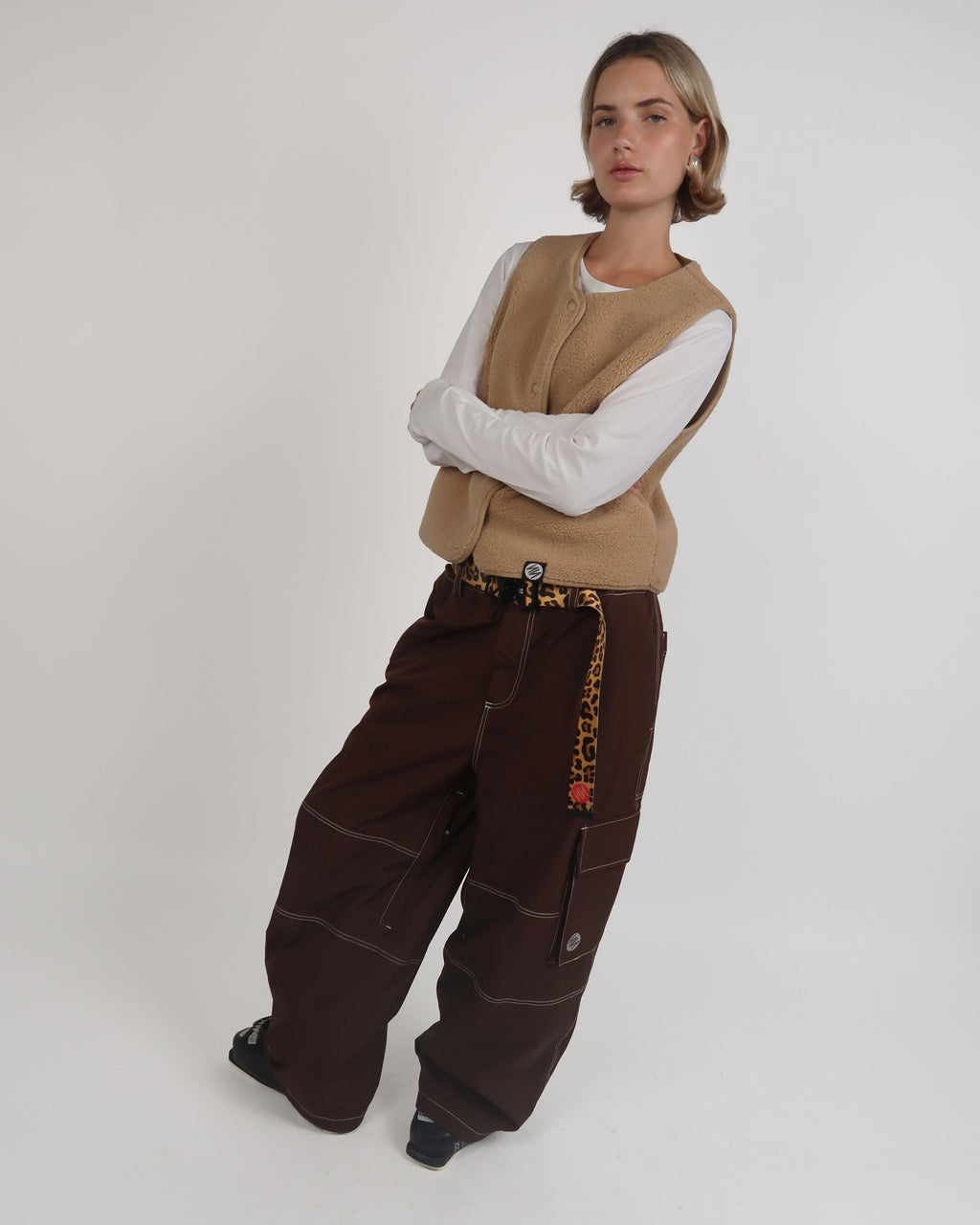 Espresso Baggy Ski Pants