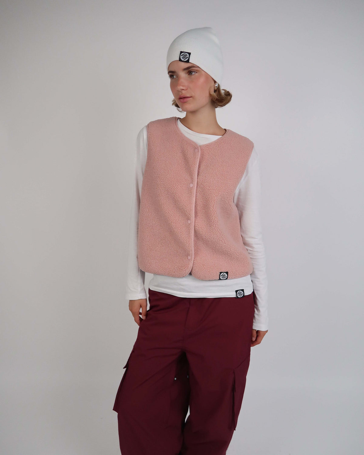 Pink Fleece Gilet