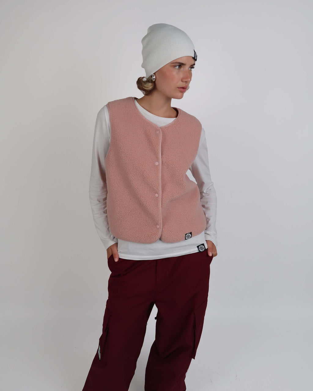 Pink Fleece Gilet