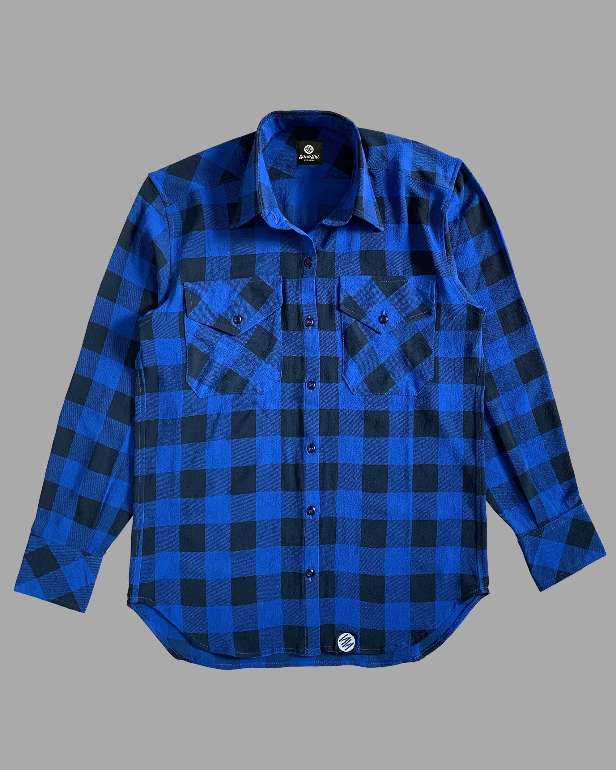 Lightweight Navy Checked Shirt