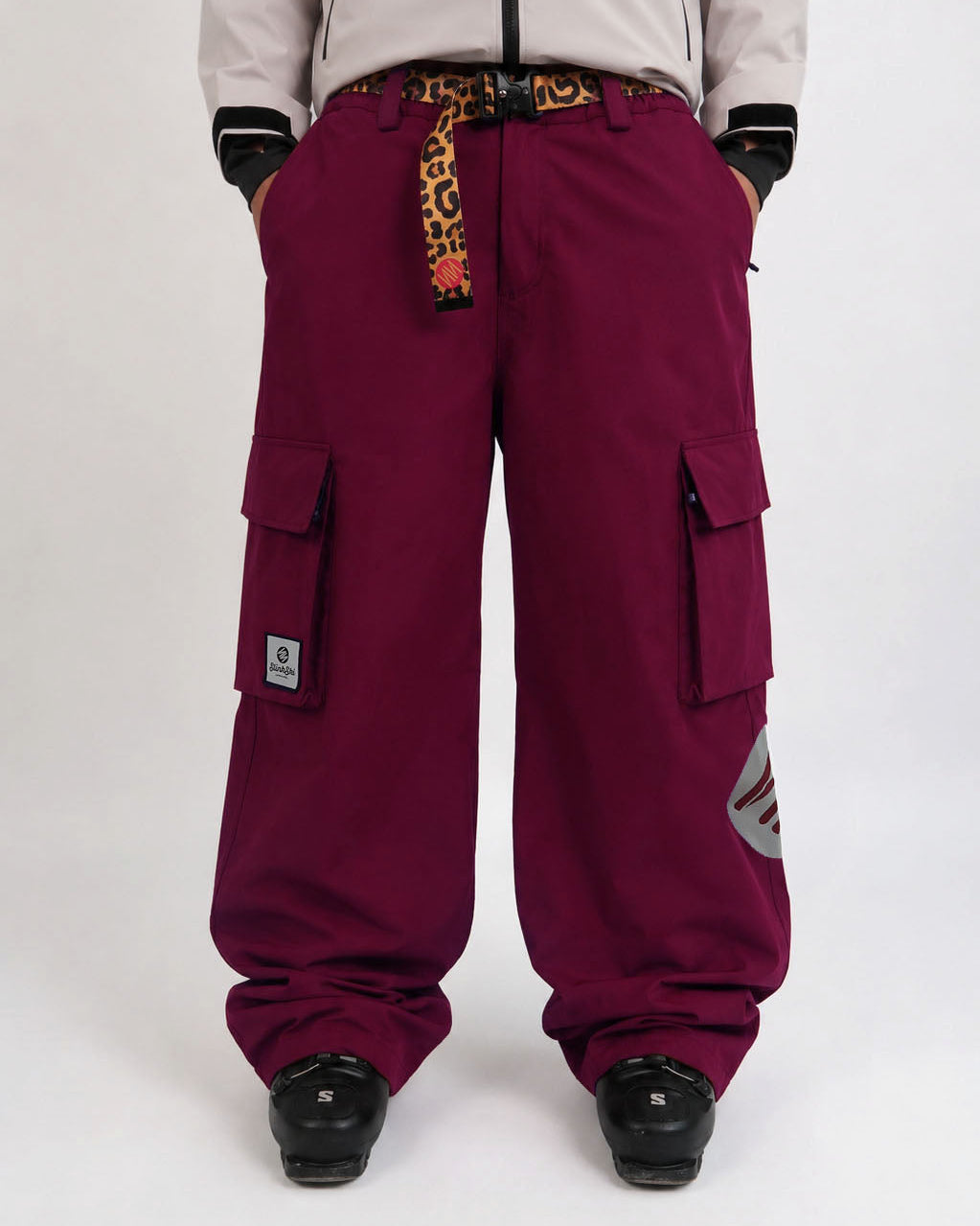 Bordeaux Baggy Ski Pants