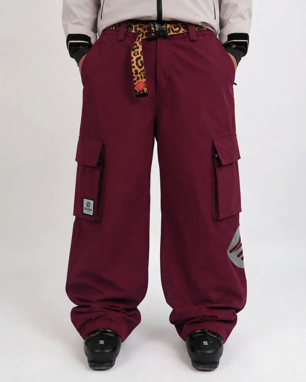 Bordeaux Baggy Ski Pants