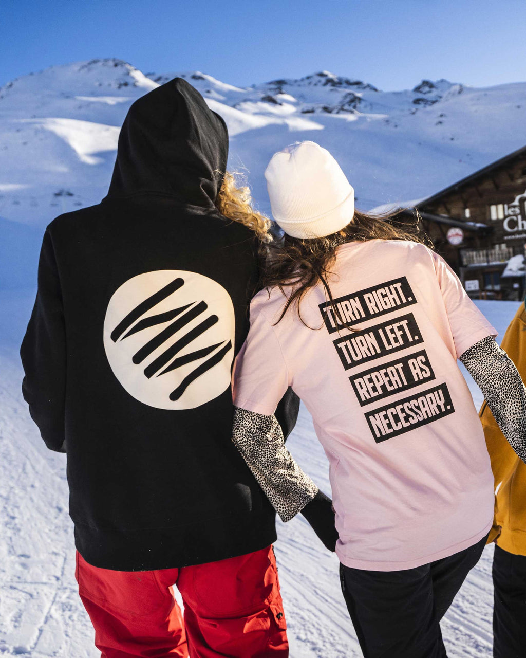 Turn right, Turn left Tee Pink