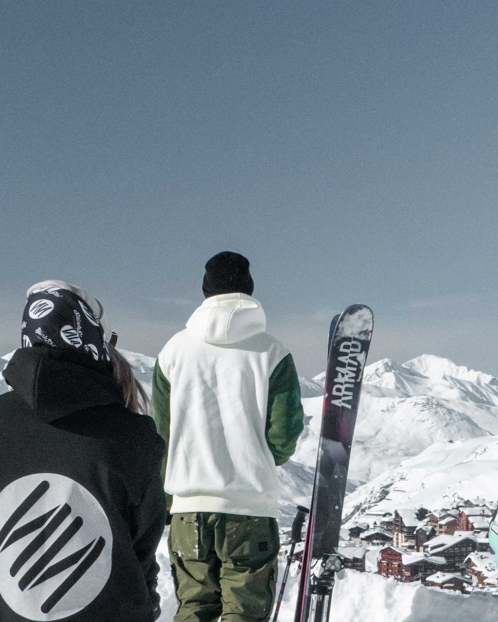 Classic Riding Hoodie Cream/Green