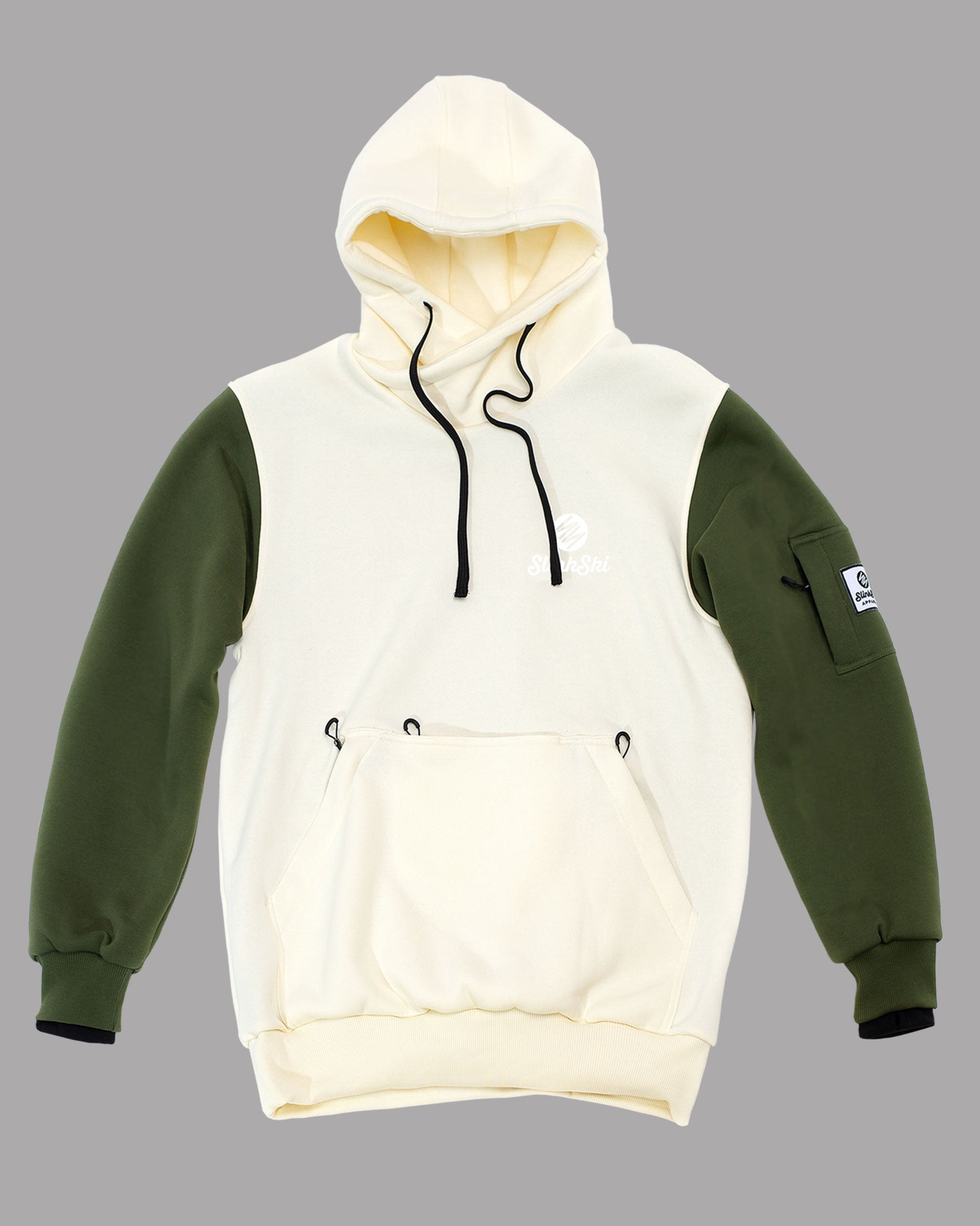 Classic Riding Hoodie Cream/Green