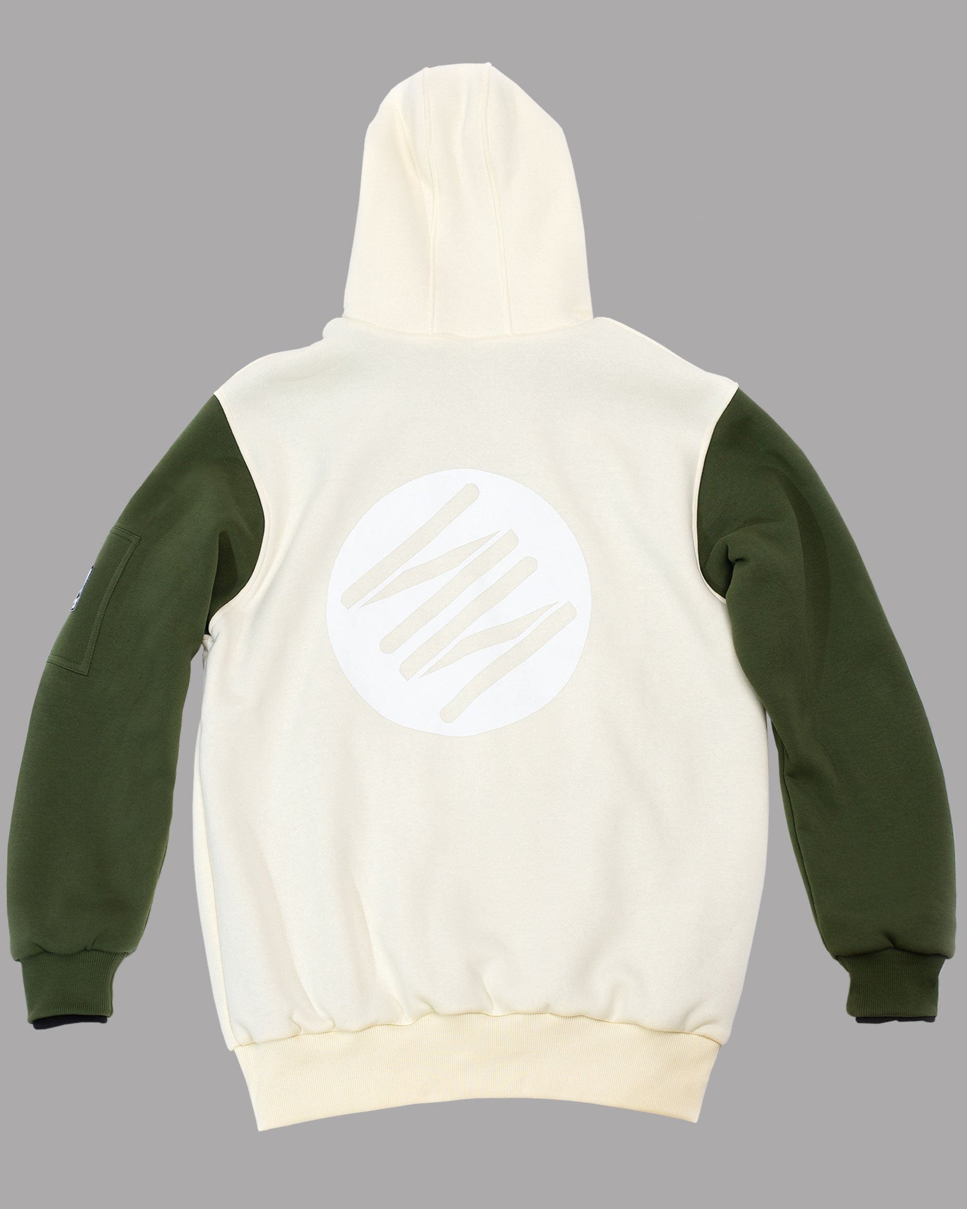 Classic Riding Hoodie Cream/Green